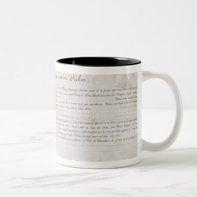 Tasse 2 Couleurs Décret de noblesse créé sous le premier (Droit)