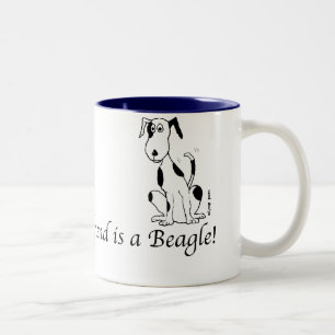 Tasse 2 Couleurs Deefa chien - Mon meilleur ami est un Beagle