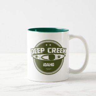 Tasse 2 Couleurs Deep Creek Wild Et Rivière Pittoresque Idaho Kayak
