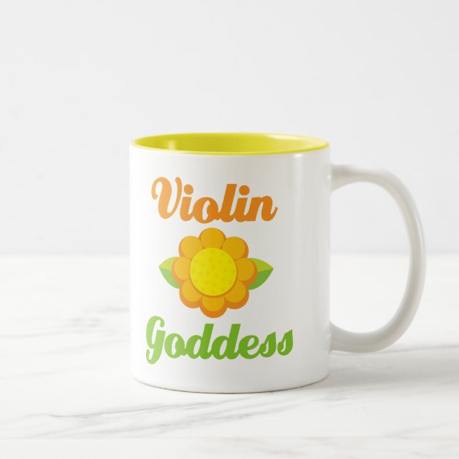 Tasse 2 Couleurs Déesse de violon (Droit)