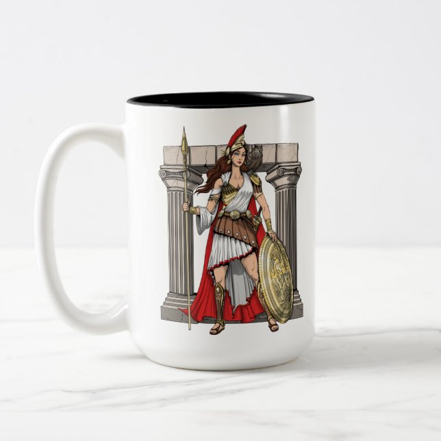 Tasse 2 Couleurs Déesse grecque d'Athéna (Gauche)