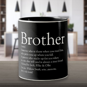 Tasse 2 Couleurs Définition de Meilleur Frère Moderne