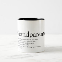 Tasse 2 Couleurs Définition des grands-parents des mondes