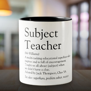 Tasse 2 Couleurs Définition du Meilleur Professeur du Monde