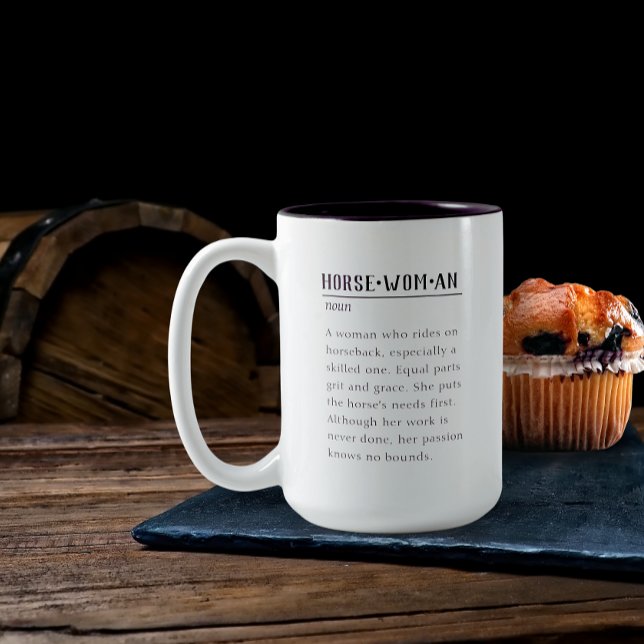 Tasse 2 Couleurs Définition d'une confiture de cheval (Créateur téléchargé)