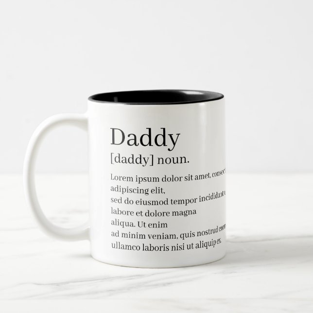 Tasse 2 Couleurs Définition Votre Propre Amusement Personnalisé (Gauche)