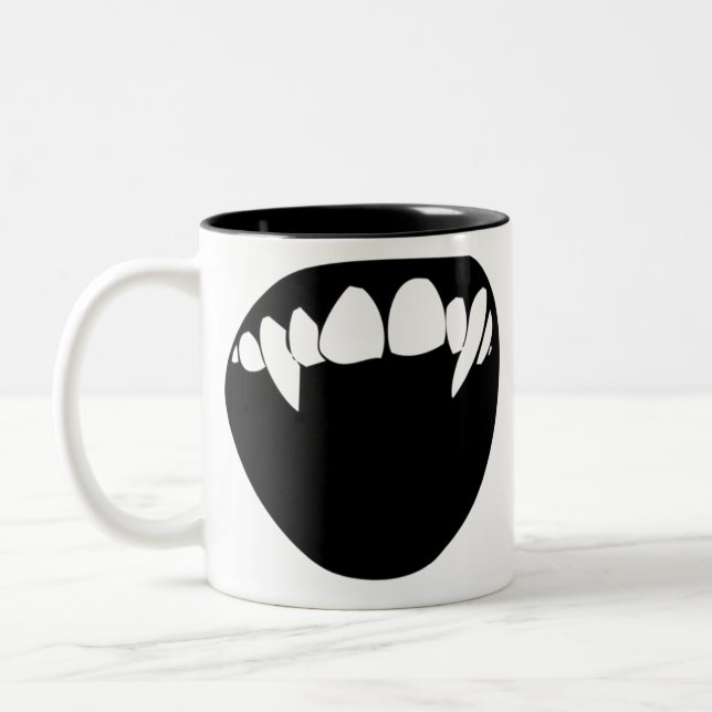 Tasse 2 Couleurs Dents de vampire (Gauche)