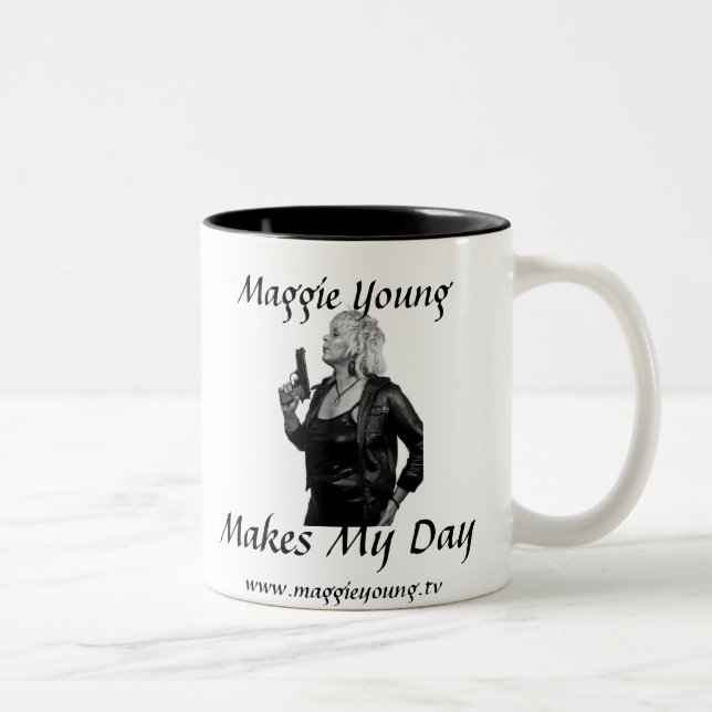 Tasse 2 Couleurs Des jeunes de Maggie - fait mon jour (Droit)