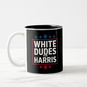 Tasse 2 Couleurs Des Mecs Blancs Pour Kamala Harris Pour Président 