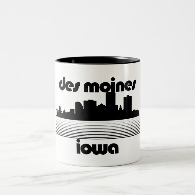 Tasse 2 Couleurs Des Moines, Iowa (Centre)