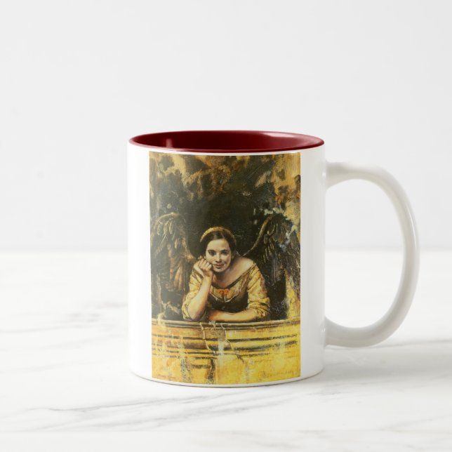 Tasse 2 Couleurs Design Ange Renaissance (Droit)