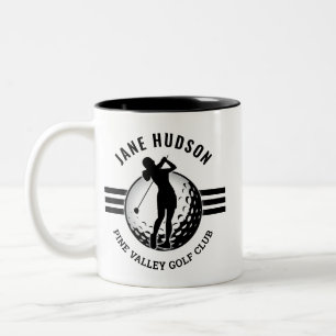 Tasse 2 Couleurs Design élégant de Golfeur pour femmes