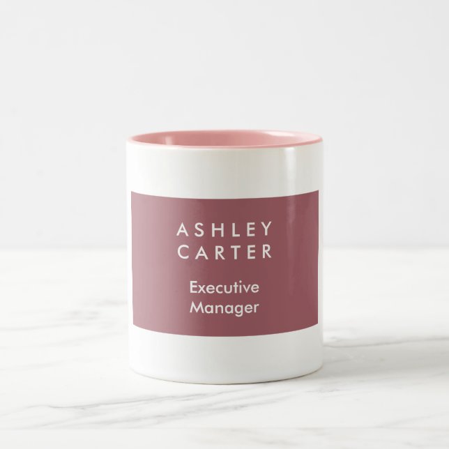 Tasse 2 Couleurs Design épuré élégant professionnel moderne (Centre)