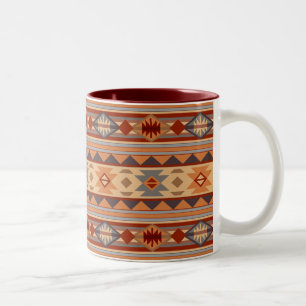 Tasse 2 Couleurs Design Motif Sud-Ouest Tan