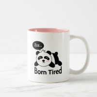 Dessin animé de Panda mignon endormi