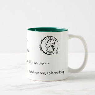 Tasse 2 Couleurs Deux extrémités avec un lien commun