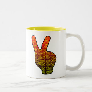 Tasse 2 Couleurs Deux-Noir-Rouge-Noir-Jaune