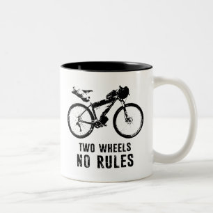 Tasse 2 Couleurs Deux Roues Pas De Règles Bikepacking