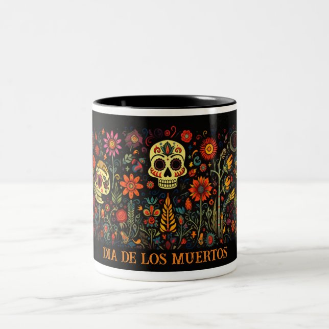 Tasse 2 Couleurs Dia de los Muertos (Centre)