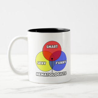 Tasse 2 Couleurs Diagramme de Venn .. Hématologues