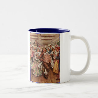 Tasse 2 Couleurs Dickens danseurs joyeux de Noël