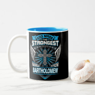 Tasse 2 Couleurs Dieu a fait les plus forts et les a nommés Barthol