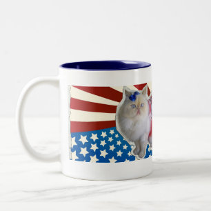 Tasse 2 Couleurs Dieu bénissent l'Amérique