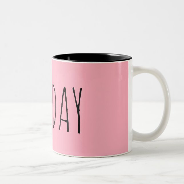 Tasse 2 Couleurs dimanche || Collection Semaine (Droit)