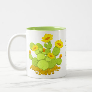 Tasse 2 Couleurs Dingue Plante Lady Cute Cartoon Cactus