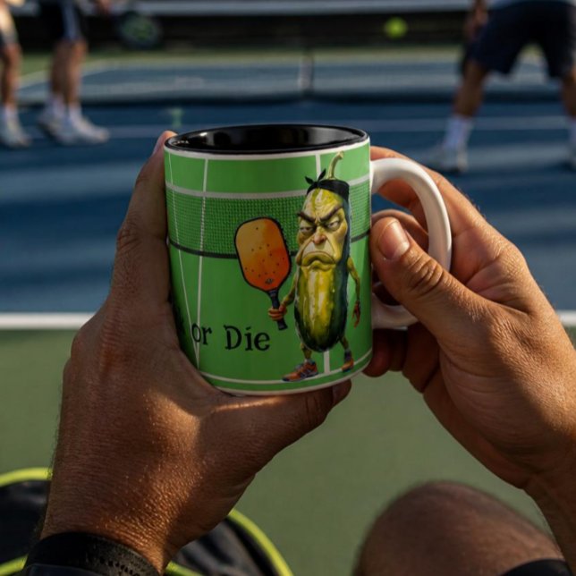 Tasse 2 Couleurs Dink ou Die Funny Dill (AI Generated Hands )