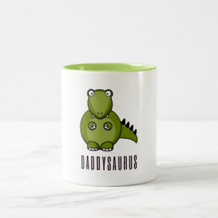 Tasse 2 Couleurs Dinosaur Daddysaurus Daddy Fête des pères Famill