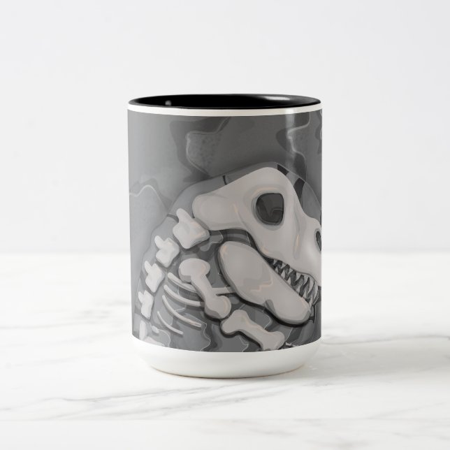 Tasse 2 Couleurs Dinosaure Fossil (Centre)