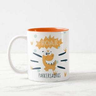 Tasse 2 Couleurs Dinosaure ROAR Personnalisé
