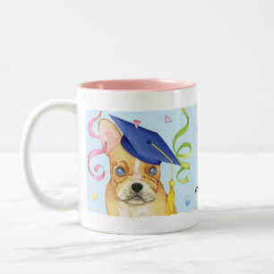Tasse 2 Couleurs Diplômé de Frenchie