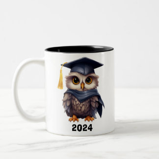 Tasse 2 Couleurs Diplômé de l'école Cute Owl