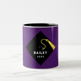 Tasse 2 Couleurs Diplôme personnalisé Keepsaké cadeau