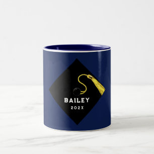 Tasse 2 Couleurs Diplôme personnalisé Keepsaké cadeau