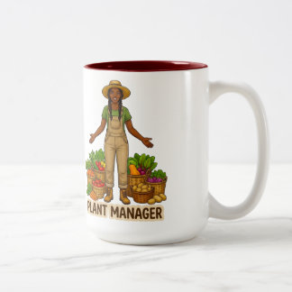 Tasse 2 Couleurs Directrice de plantation femme noire