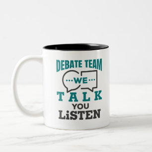 Tasse 2 Couleurs Discussion Team We Talk You Listen