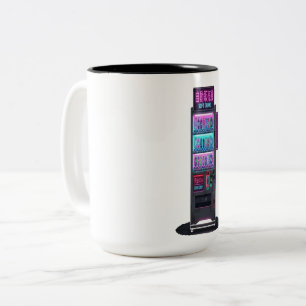 Tasse 2 Couleurs Distributeur Automatique Japonais Cyberpunk Pixel 