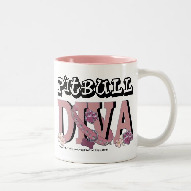 Tasse 2 Couleurs DIVA de Pitbull (Droit)