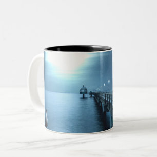 Tasse 2 Couleurs Dock le soir de la baie
