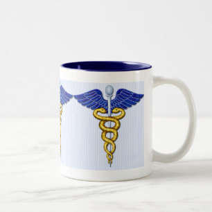 Tasse 2 Couleurs Docteur ailé Caduceus