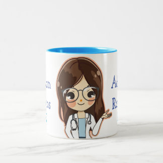 Tasse 2 Couleurs Doctorat customisé Dr (Votre nom)