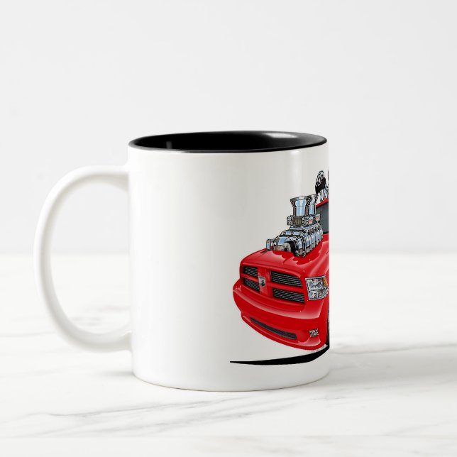 Tasse 2 Couleurs Dodge Ram rouge 1500 pick-up Camion (Gauche)