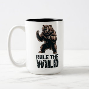 Tasse 2 Couleurs Dominance sauvage : Puissance grinçante des grizzl