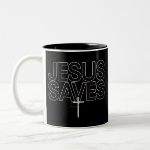 Tasse 2 Couleurs Don chrétien Jésus foi Bible Verse