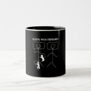 Tasse 2 Couleurs Don de chien Couches Avec Français