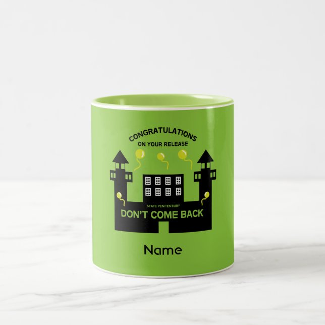 Tasse 2 Couleurs Don De Libération De La Prison Hors Prison (Centre)