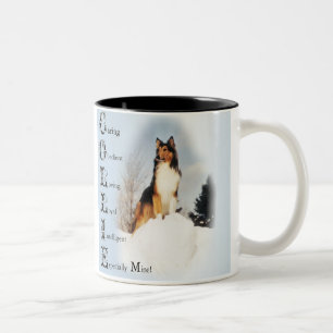 Tasse 2 Couleurs Don Sable Rough Collie